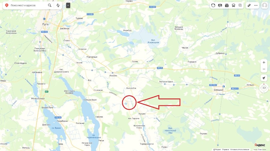 Участок С/х назначения 50.00 га Лужский район — фото 1