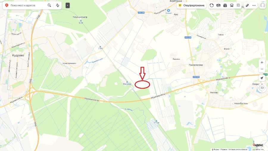 Участок Промышленная 6.60 га Всеволожский район — фото 1